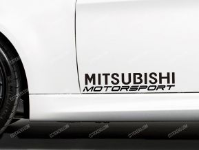 Mitsubishi Motorsport Stickers for Doors
